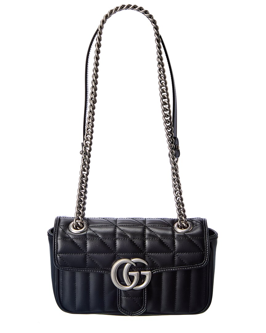 Gucci Gg Marmont Mini Matelasse Leather Shoulder Bag ONE SIZE Black