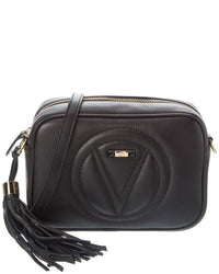Valentino By Mario Valentino Mia Signature Leather Crossbody ONE SIZE Black