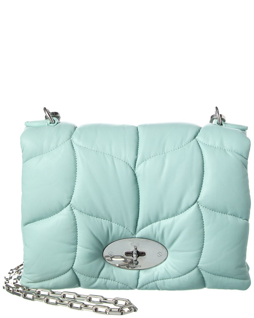 Mulberry Little Softie Leather Shoulder Bag Blue ONE SIZE