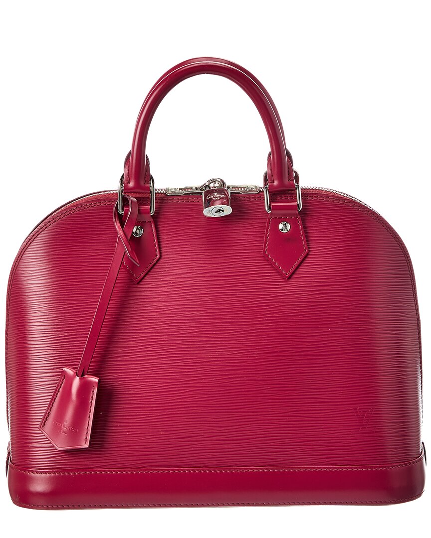 Pre-Owned Louis Vuitton Pink Epi Leather Alma Nm Pm (Authentic Pre-Loved)