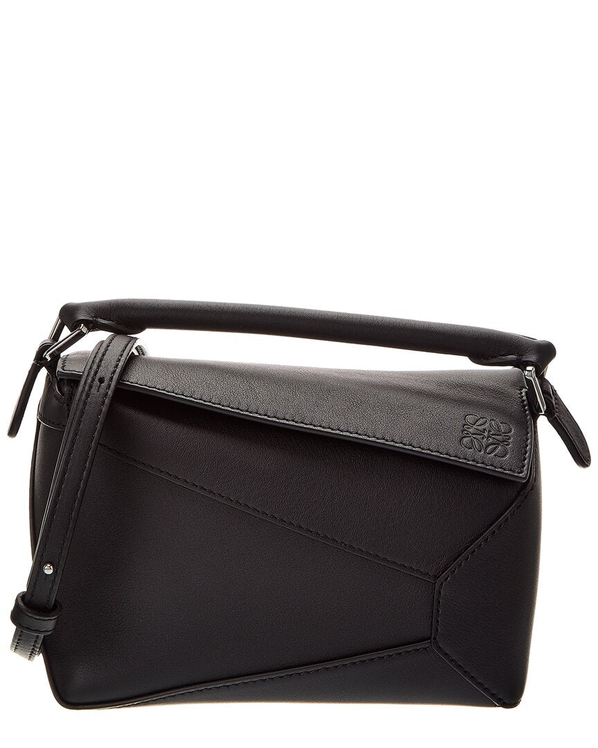 Loewe Puzzle Mini Leather Shoulder Bag ONE SIZE Black