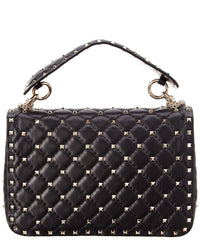 Valentino Rockstud Spike Small Leather Chain Shoulder Bag