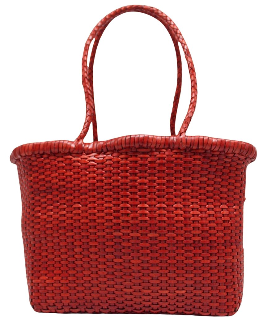 Dragon Diffusion B Weave Small Leather Tote
