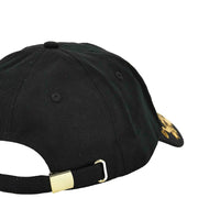 Versace Jeans Couture Black/Gold Classic Gold tone Leaf Pattern Signature Baseball Cap
