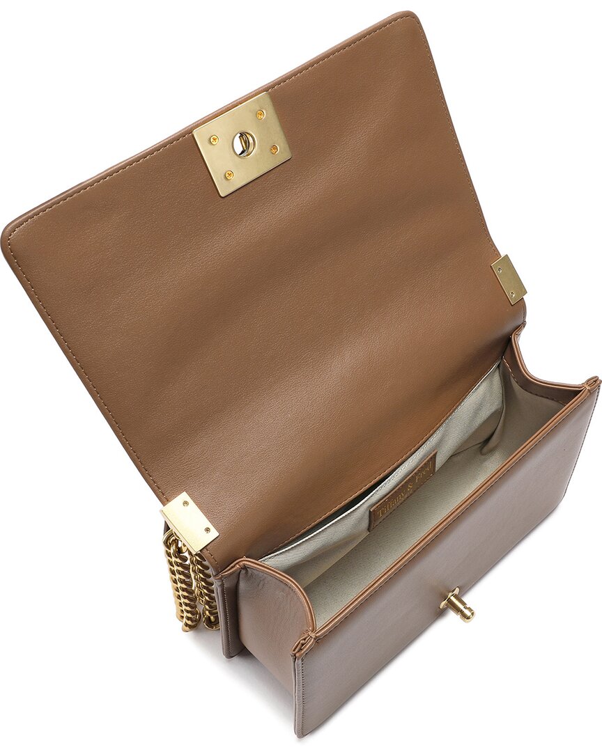 Tiffany & Fred Paris Quilted Leather Messenger Bag