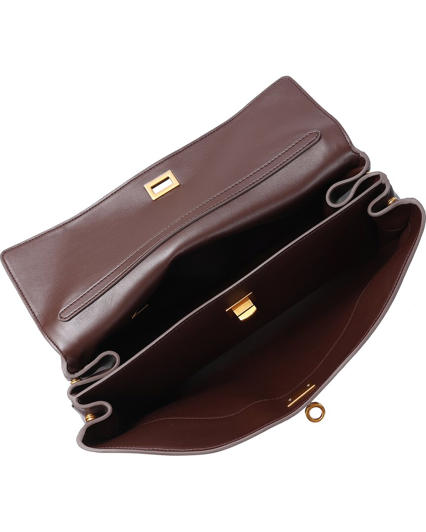 Tiffany & Fred Paris Large Smooth Leather Tote