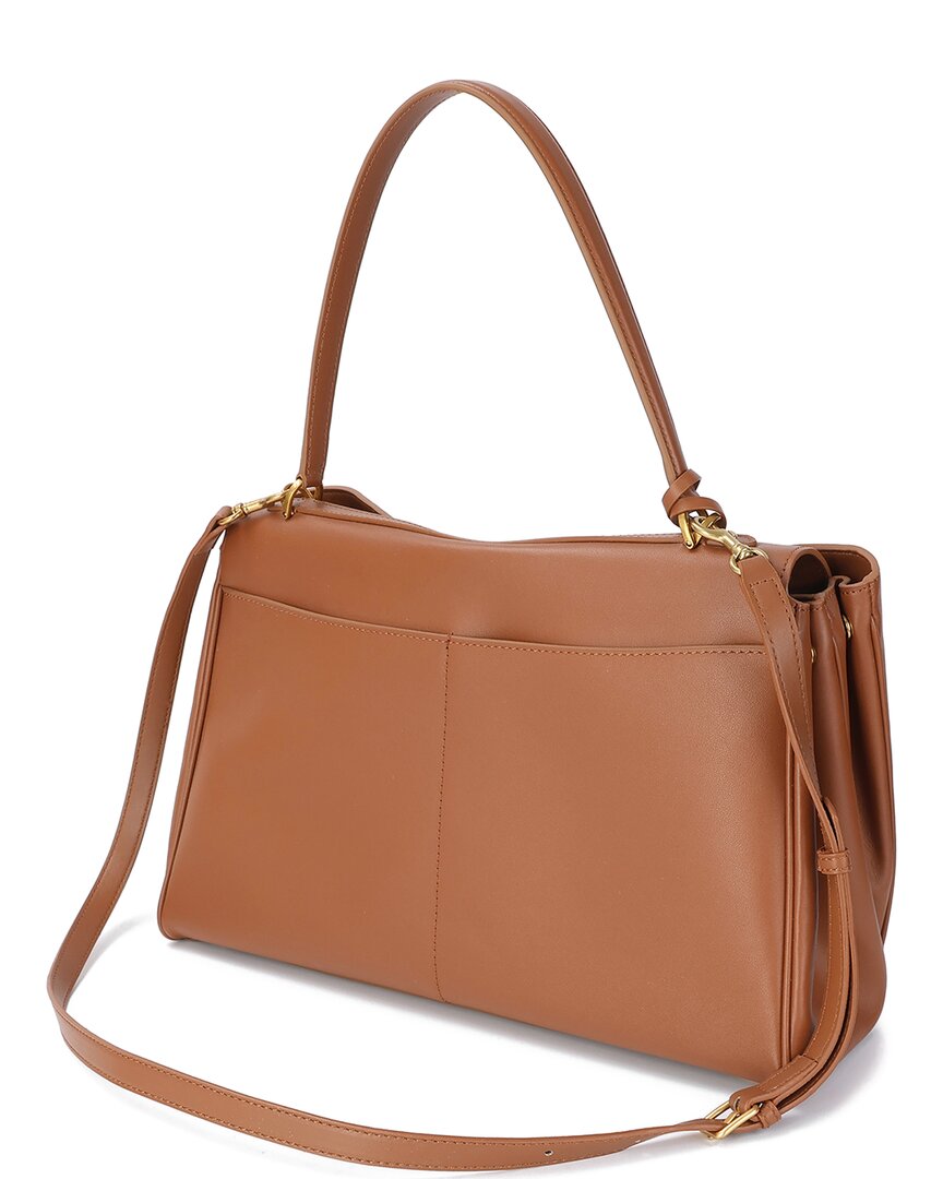 Tiffany & Fred Paris Large Smooth Leather Tote