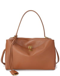 Tiffany & Fred Paris Large Smooth Leather Tote