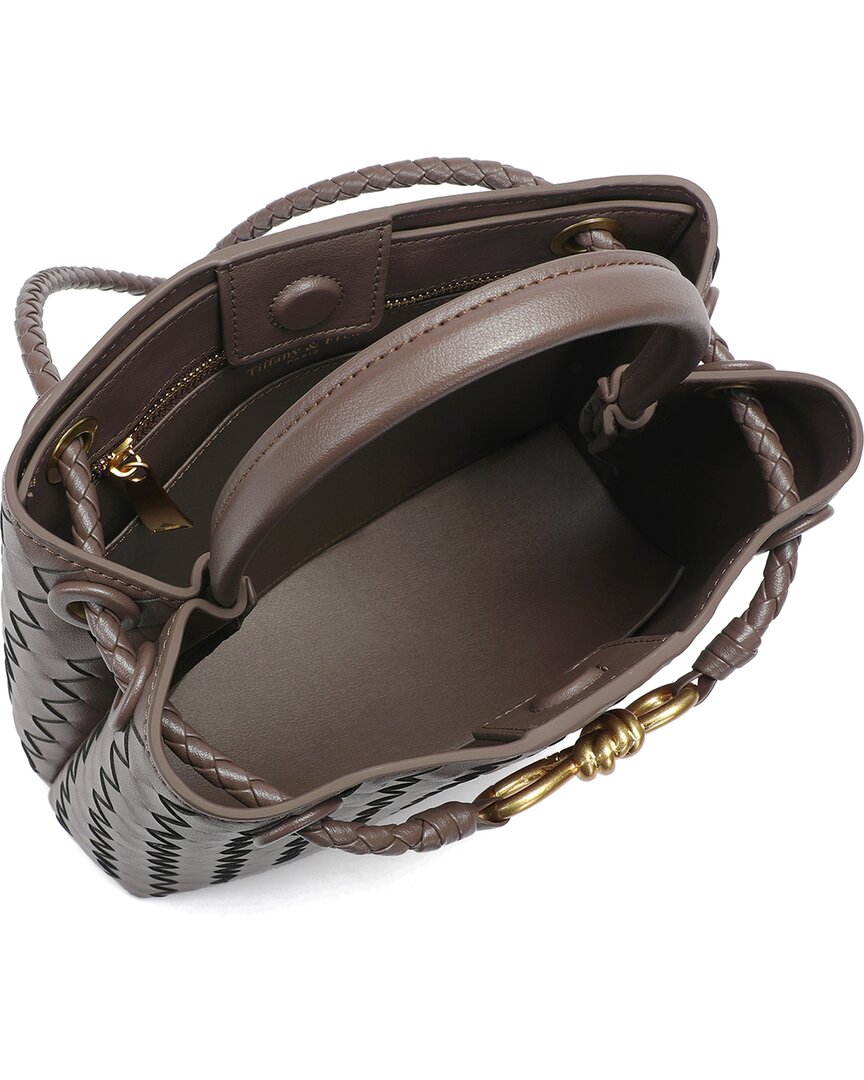 Tiffany & Fred Paris Tiffany & Fred Paris Hand-Woven Leather Messenger Bag