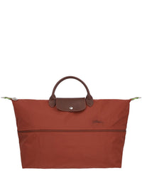 Longchamp Le Pliage Green Expandable Canvas Travel Bag ONE SIZE Red