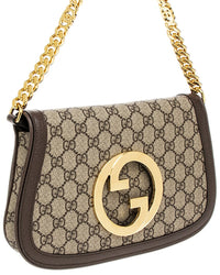 Gucci Blondie Canvas & Leather Shoulder Bag