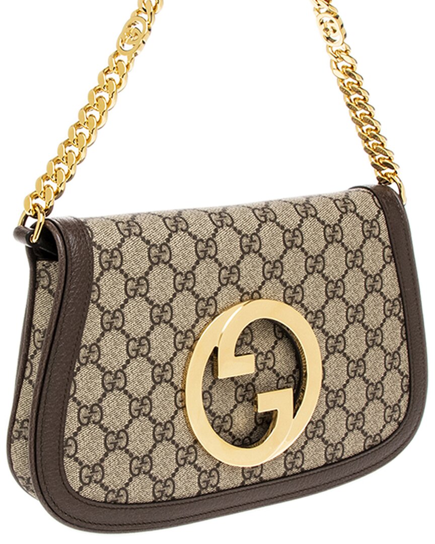 Gucci Blondie Canvas & Leather Shoulder Bag