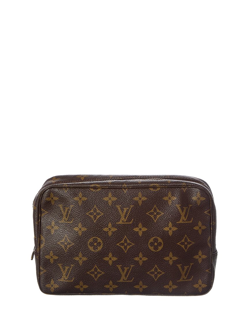 Louis Vuitton Louis Vuitton Brown Monogram Coated Canvas Trousse Toilette 23 (Authentic