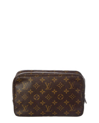 Louis Vuitton Louis Vuitton Brown Monogram Coated Canvas Trousse Toilette 23 (Authentic