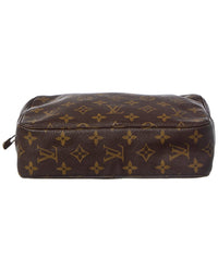 Louis Vuitton Louis Vuitton Brown Monogram Coated Canvas Trousse Toilette 23 (Authentic