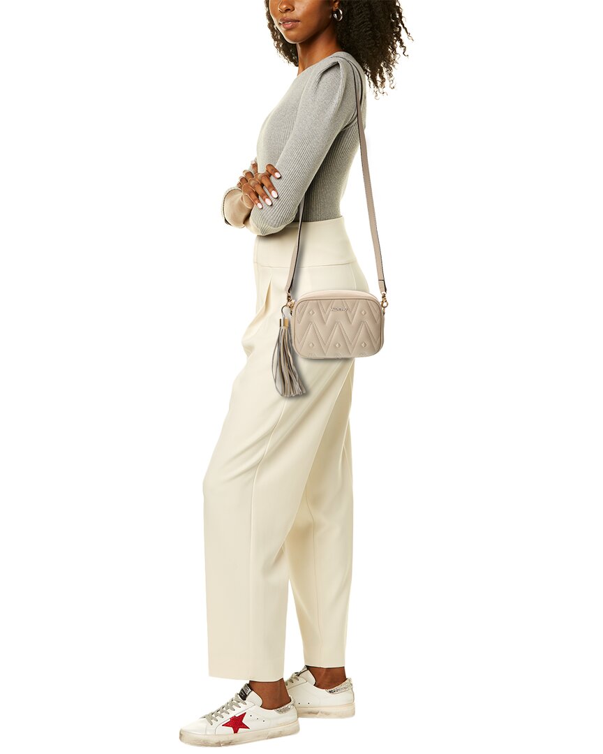 Valentino By Mario Valentino Amel Diamond Leather Crossbody