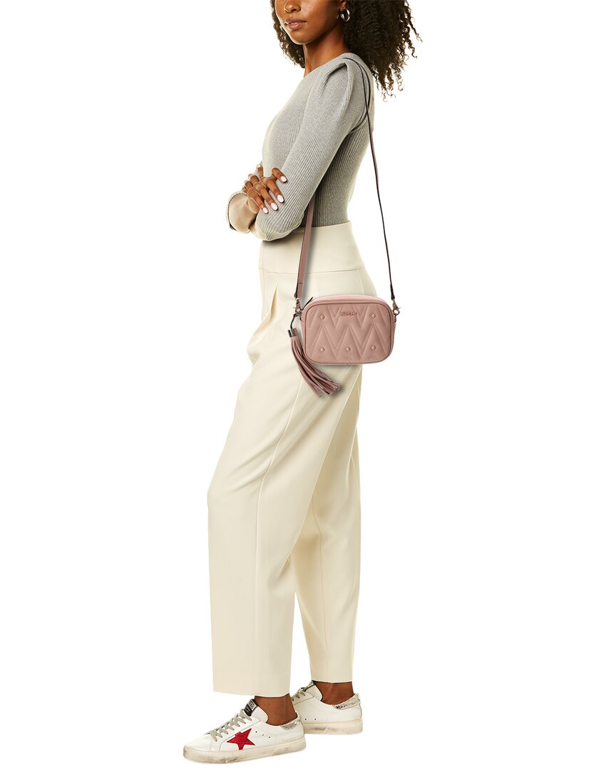 Valentino By Mario Valentino Amel Diamond Leather Crossbody