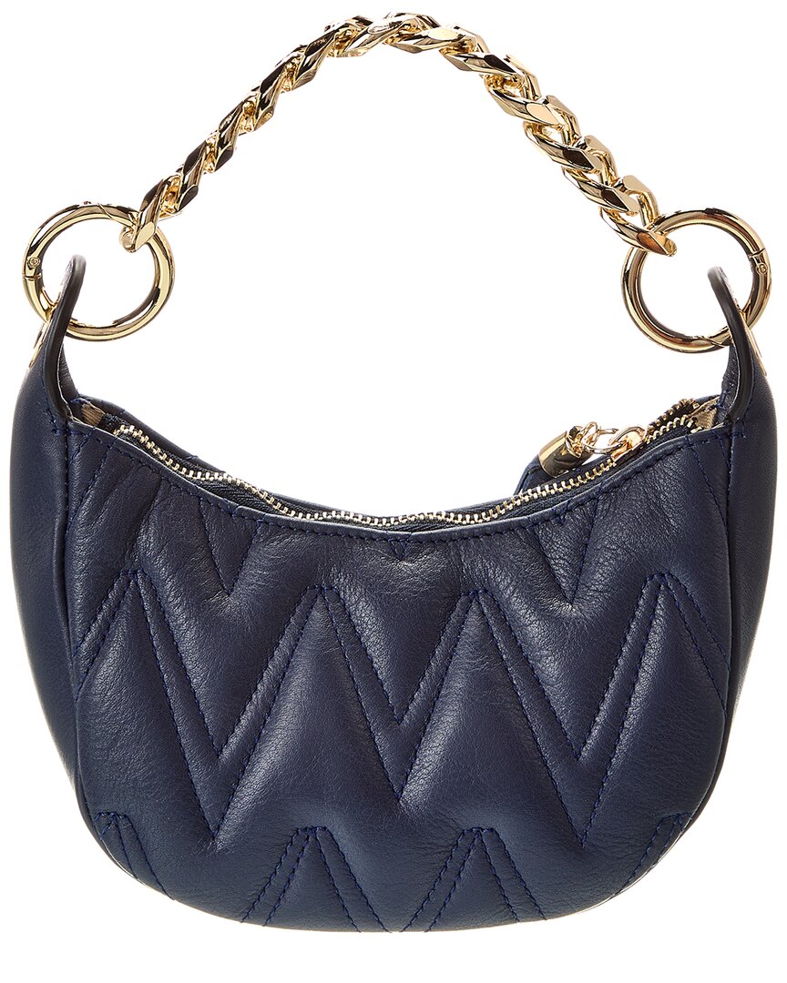 Valentino By Mario Valentino Andre Diamond Leather Shoulder Bag