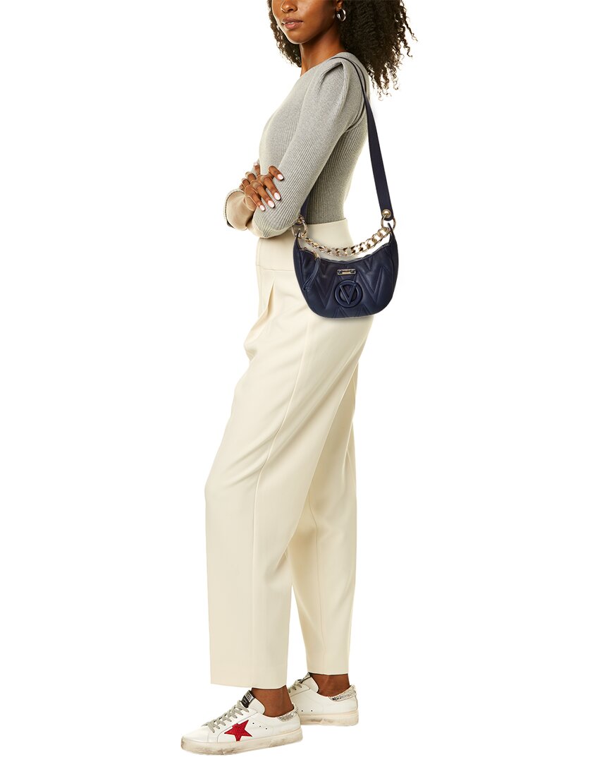 Valentino By Mario Valentino Andre Diamond Leather Shoulder Bag