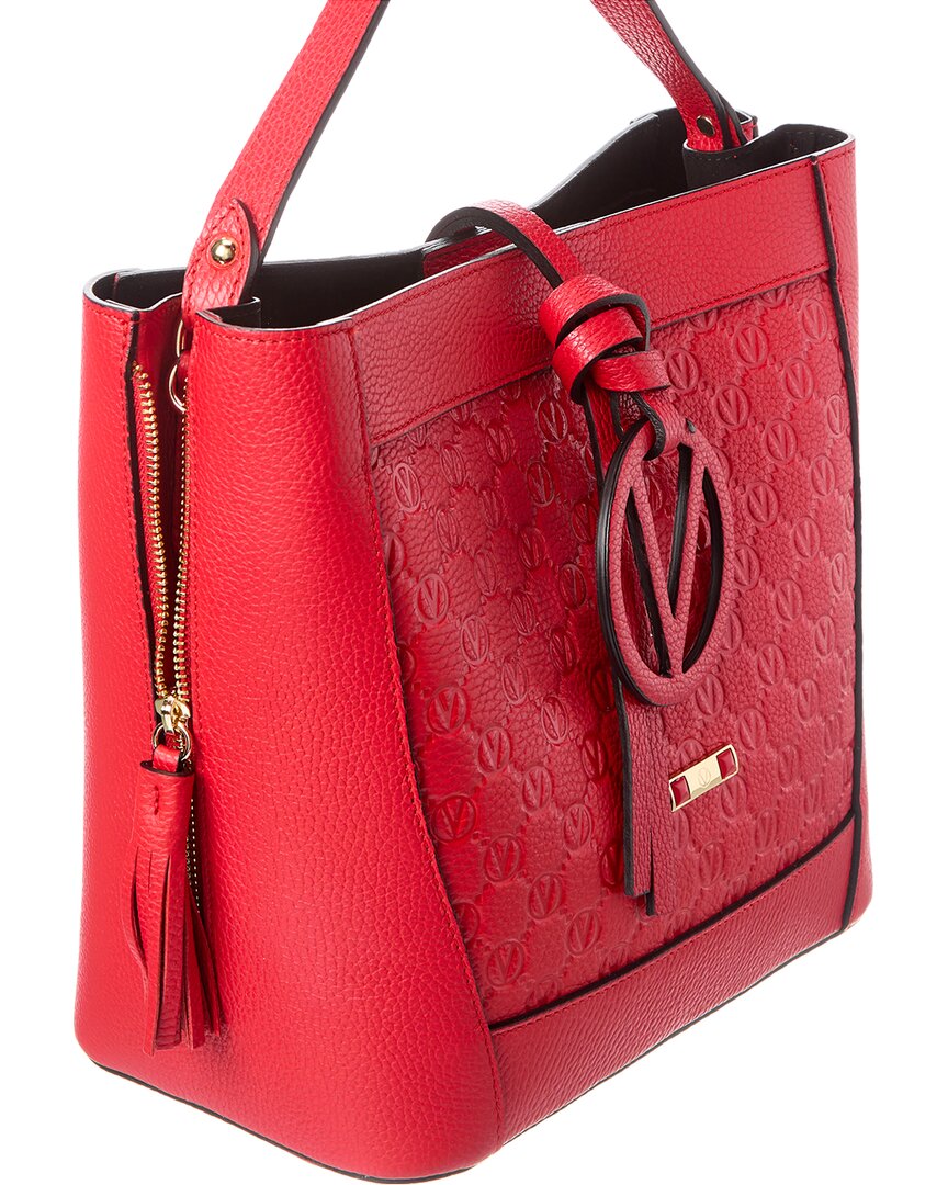 Valentino By Mario Valentino Callie Medallion Leather Shoulder Bag