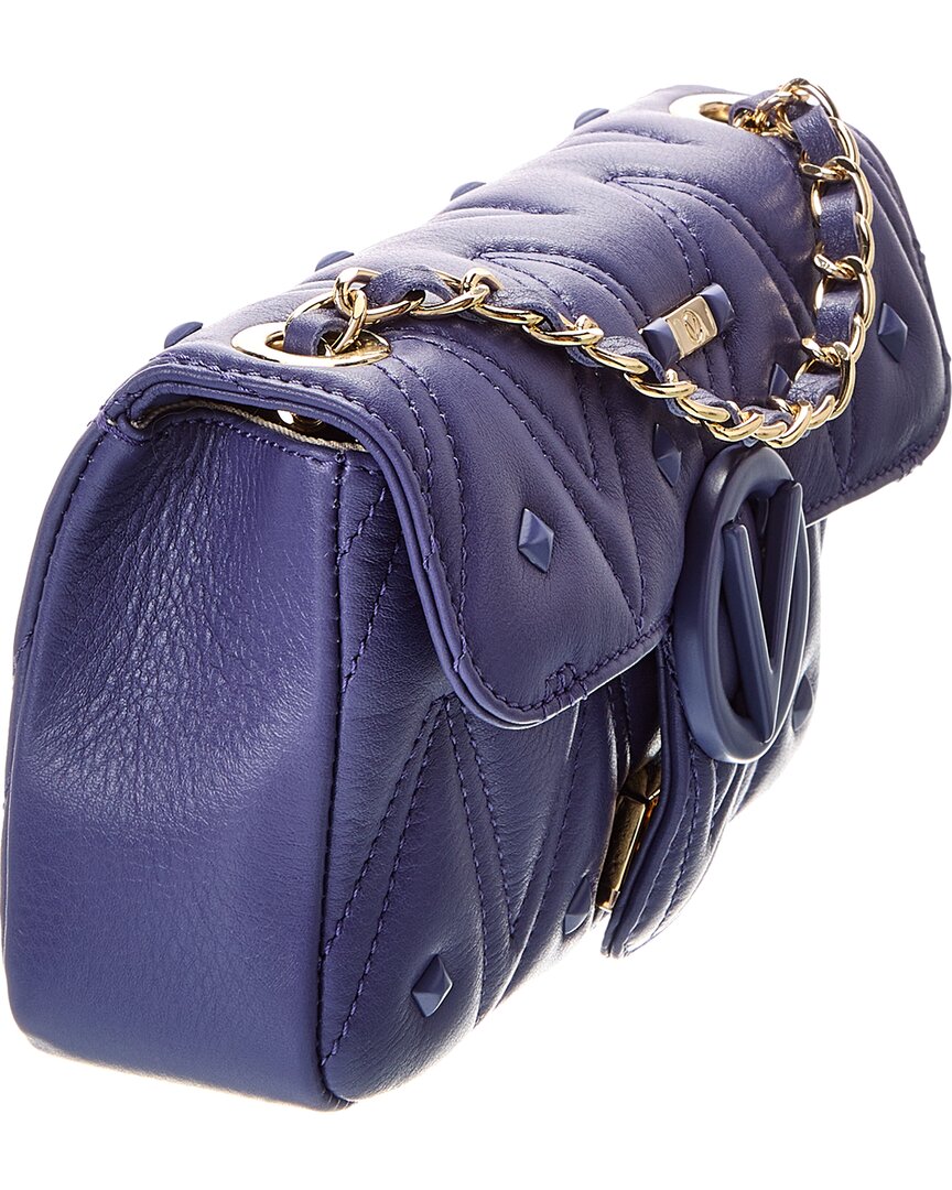 Valentino By Mario Valentino Poisson Diamond Leather Crossbody