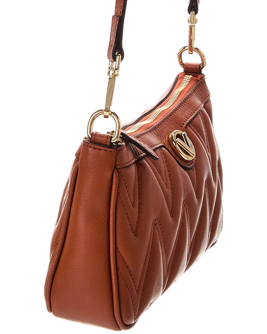 Valentino By Mario Valentino Jeanette Diamond Leather Shoulder Bag