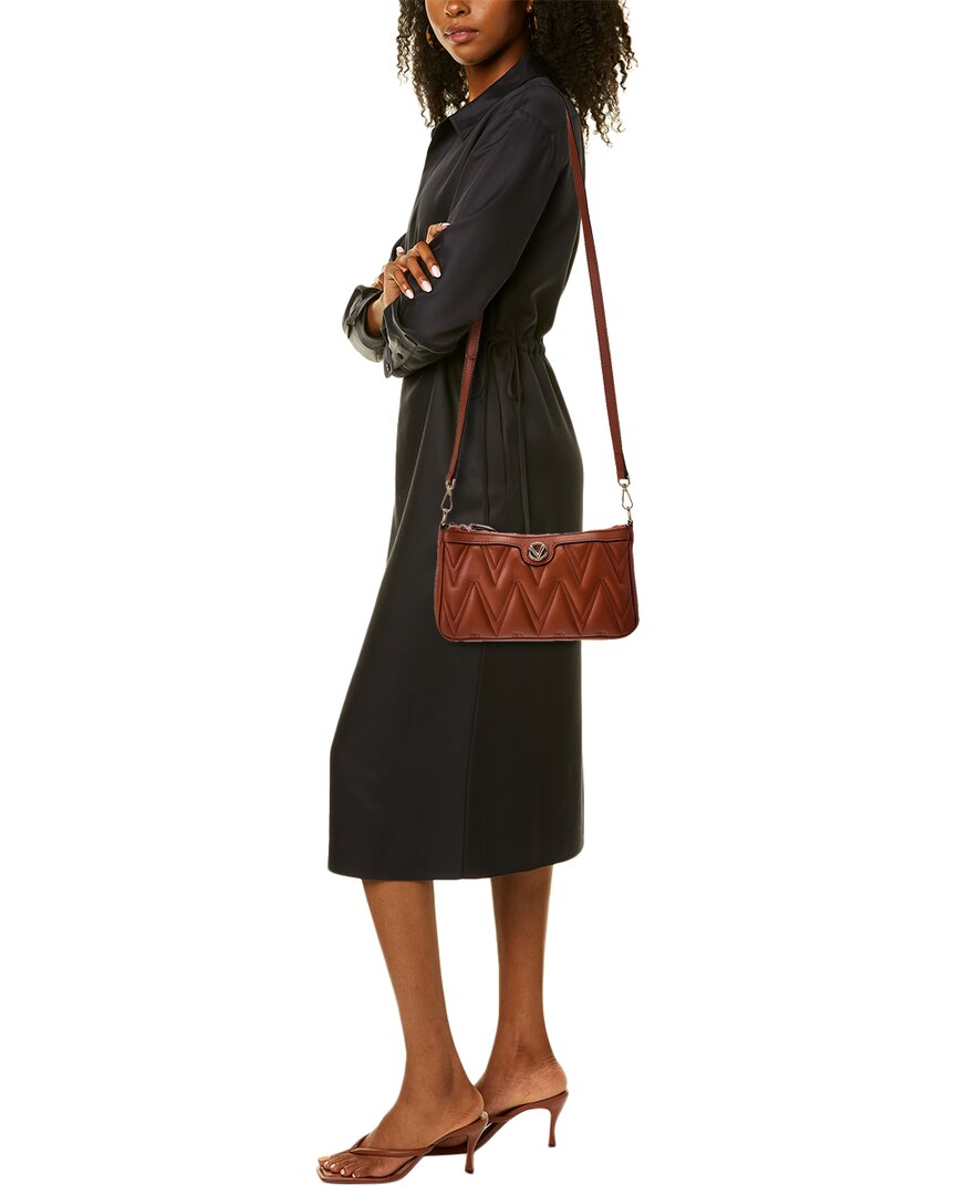 Valentino By Mario Valentino Jeanette Diamond Leather Shoulder Bag