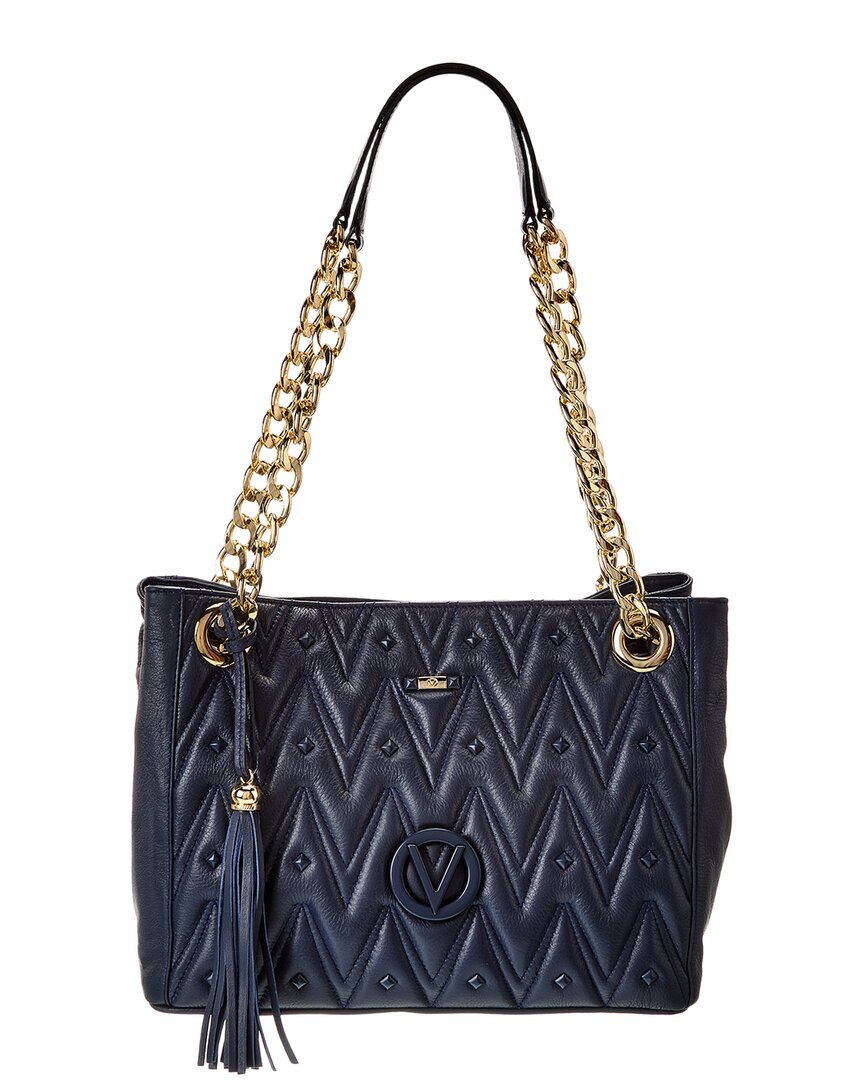 Valentino By Mario Valentino Luisa Diamond Leather Shoulder Bag