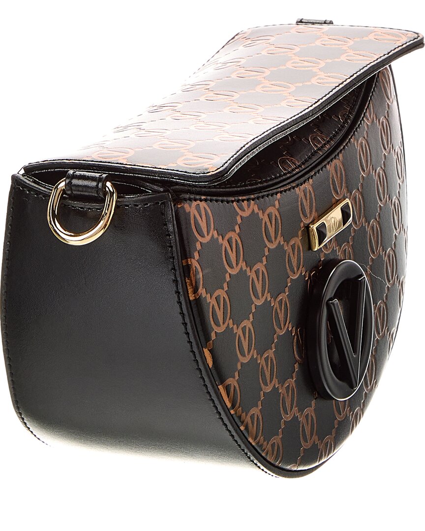 Valentino By Mario Valentino Lunaire Monogram Leather Shoulder Bag