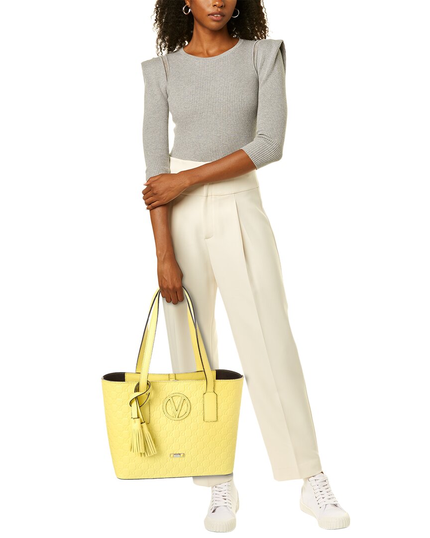 Valentino By Mario Valentino Prince Medallion Leather Tote