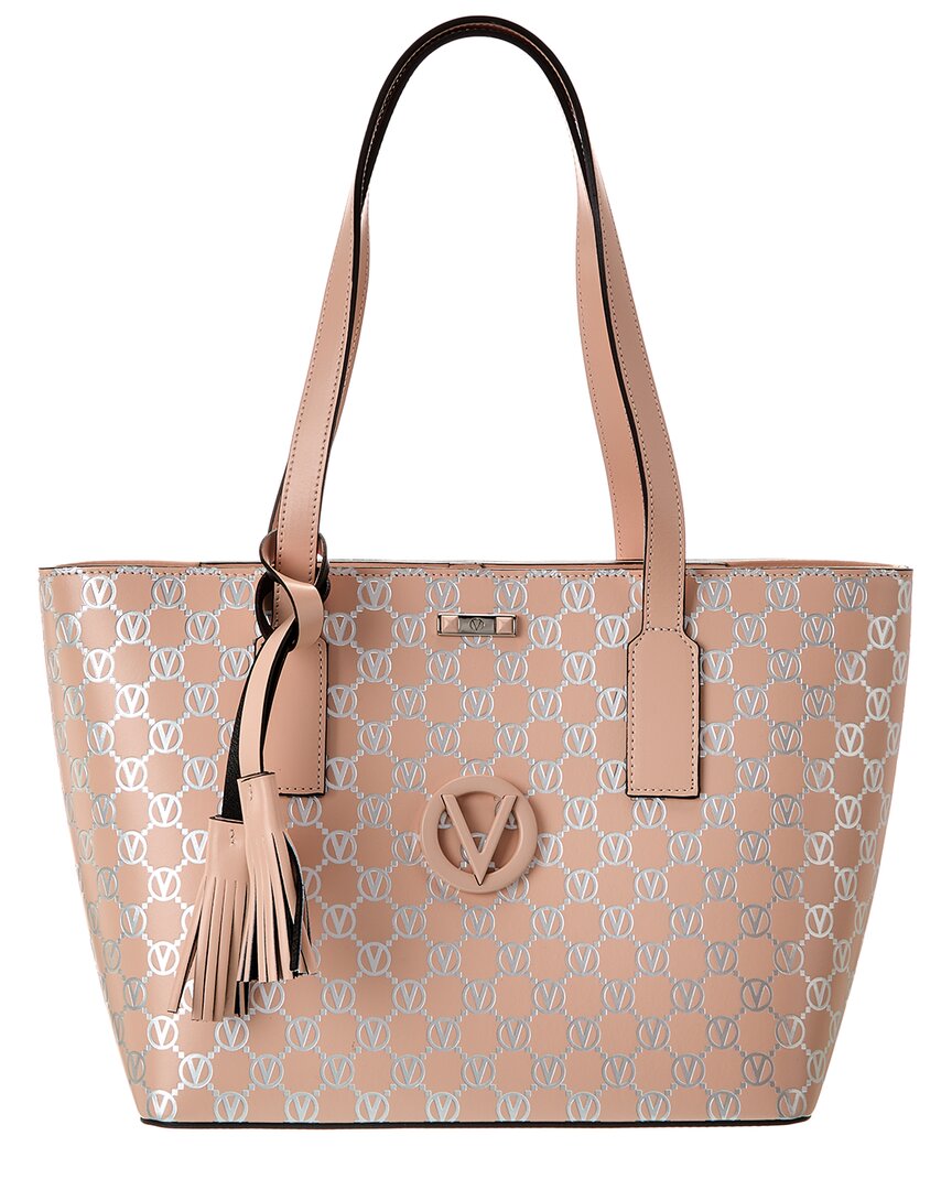 Valentino By Mario Valentino Prince Monogram Leather Tote