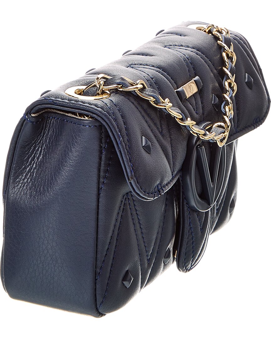 Valentino By Mario Valentino Poisson Diamond Leather Crossbody