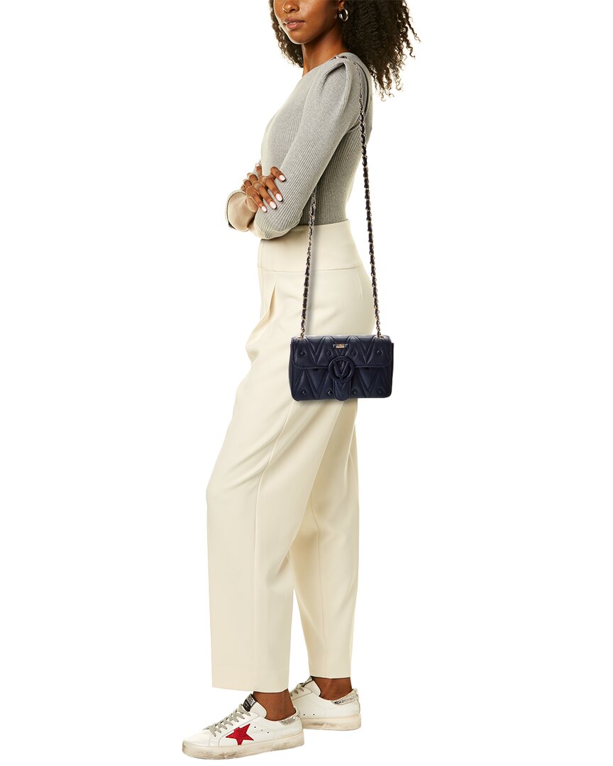 Valentino By Mario Valentino Poisson Diamond Leather Crossbody