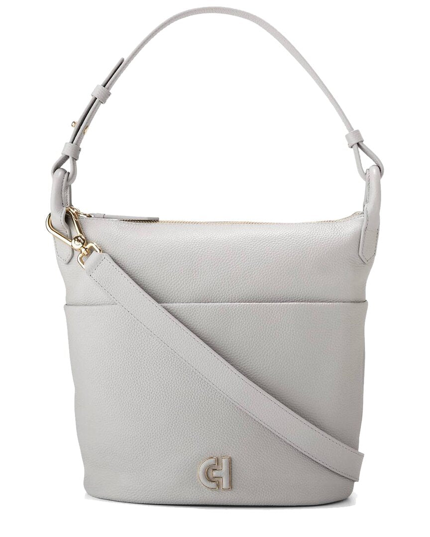 Cole Haan Essential Soft Leather Bucket Bag ONE SIZE Drizzle