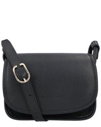 Longchamp Le Foulonné Small Leather Crossbody ONE SIZE Black