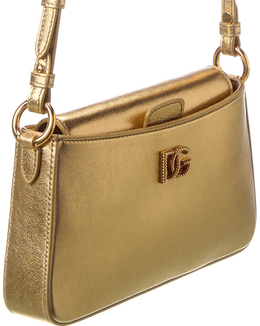 Dolce & Gabbana Laminated Leather Phone Bag