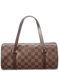 Louis Vuitton Louis Vuitton Brown Damier Ebene Coated Canvas Papillon 26 (Authentic Pre-Loved)