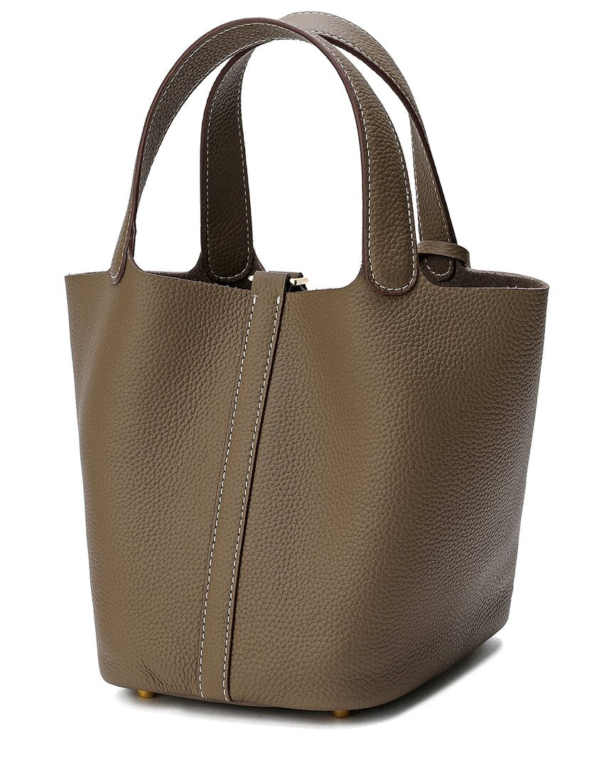 Tiffany & Fred Paris Leather Top Handle Satchel