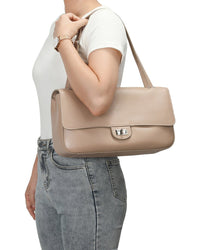 Tiffany & Fred Paris Tiffany & Fred Paris 33Cm Leather Flap Tote