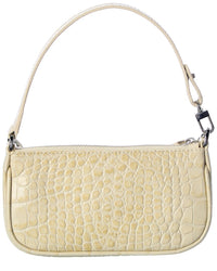 By Far Rachel Mini Croc-Embossed Leather Shoulder Bag
