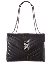Saint Laurent Saint Laurent Loulou Medium Matelasse Y Leather Chain Shoulder Bag