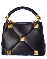 Valentino Valentino Roman Stud The Handle Mini Leather Shoulder Bag