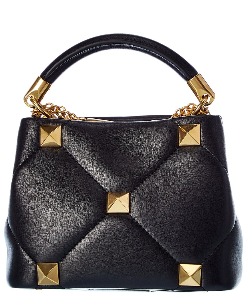 Valentino Valentino Roman Stud The Handle Mini Leather Shoulder Bag