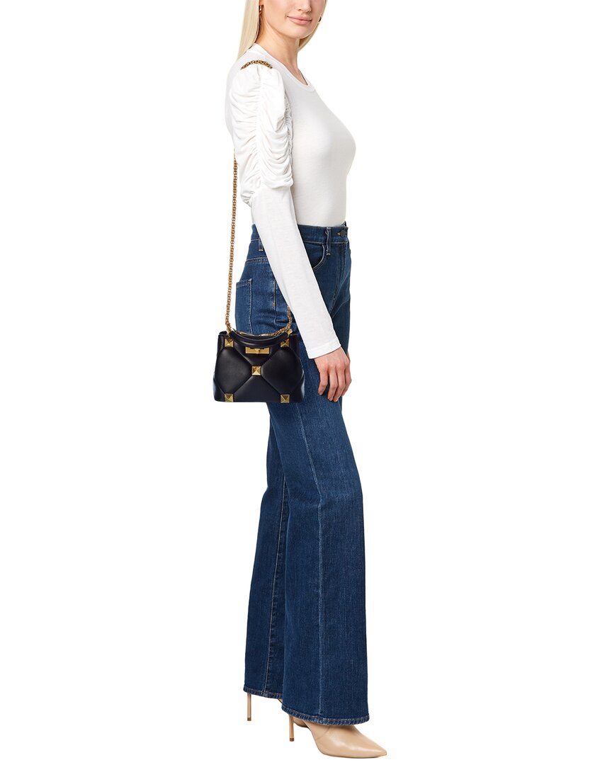 Valentino Valentino Roman Stud The Handle Mini Leather Shoulder Bag