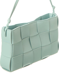 Bottega Veneta Cassette Mini Intreccio Leather Shoulder Bag