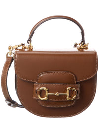 Gucci Horsebit 1955 Mini Leather Shoulder Bag ONE SIZE Brown Multi