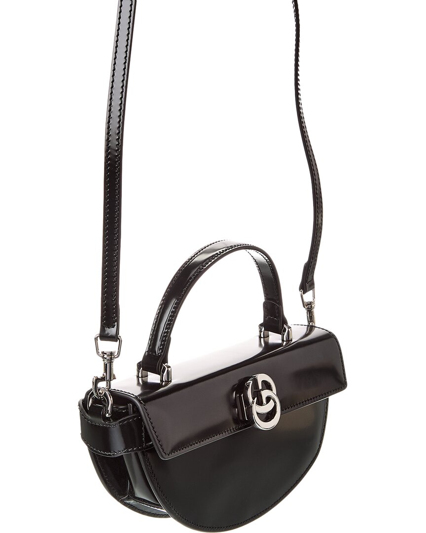 Gucci Half-Moon Mini Leather Shoulder Bag