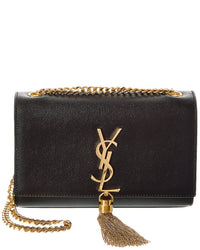 Saint Laurent Kate Tassel Small Leather Shoulder Bag ONE SIZE Black