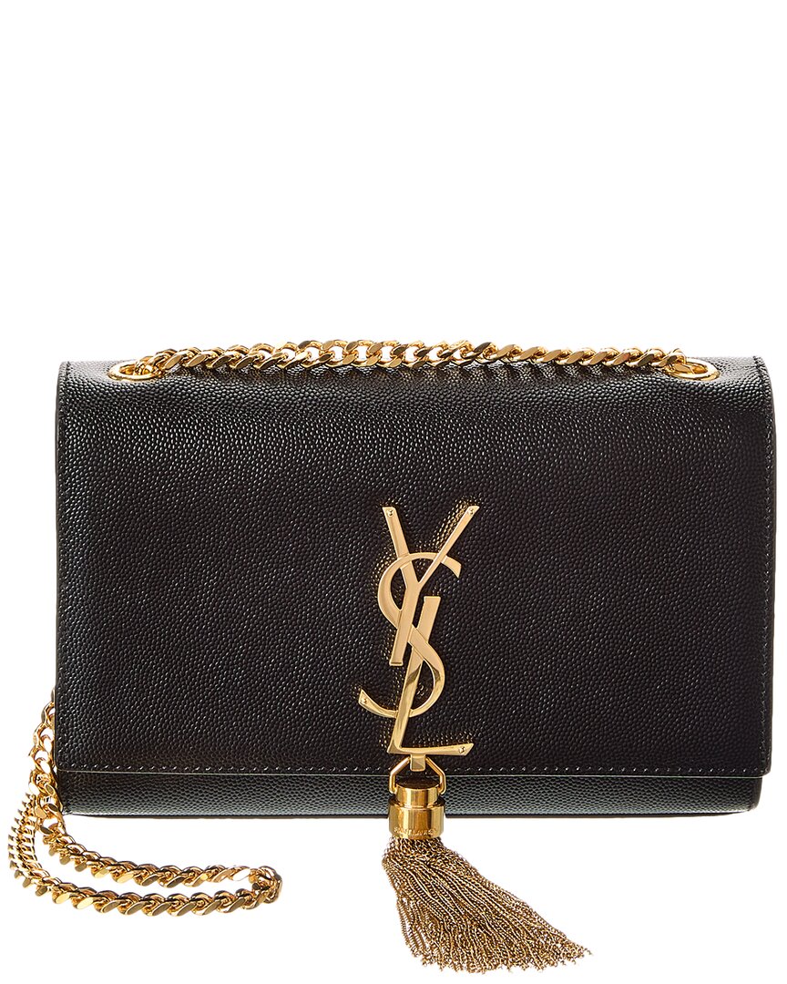 Saint Laurent Kate Tassel Small Leather Shoulder Bag ONE SIZE Black