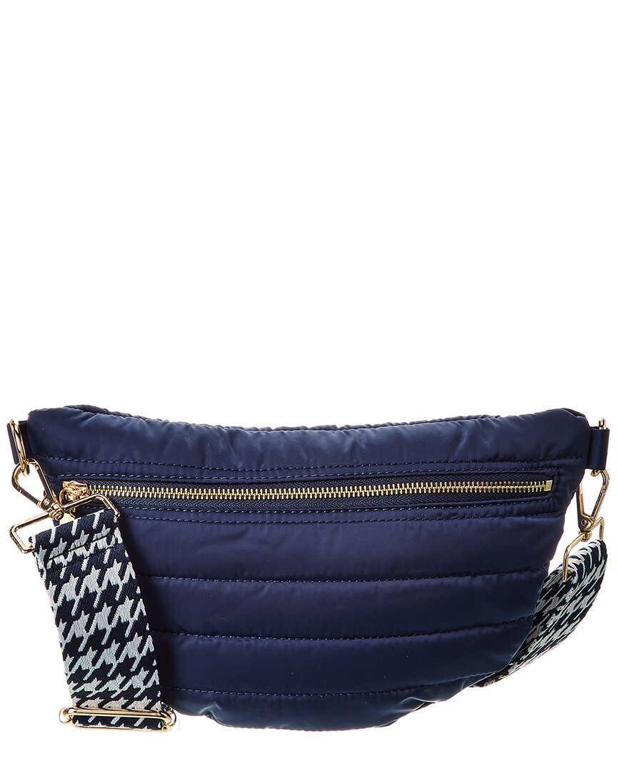 Ahdorned Erin Quilted Puffer Sling Bag ONE SIZE Navy